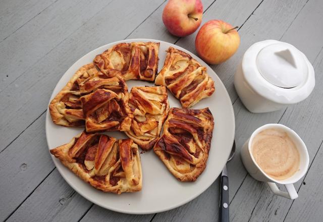 Chaussons de pommes à la crème et cannelle