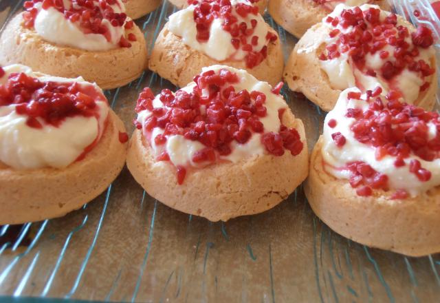 Mni pavlova aux framboises