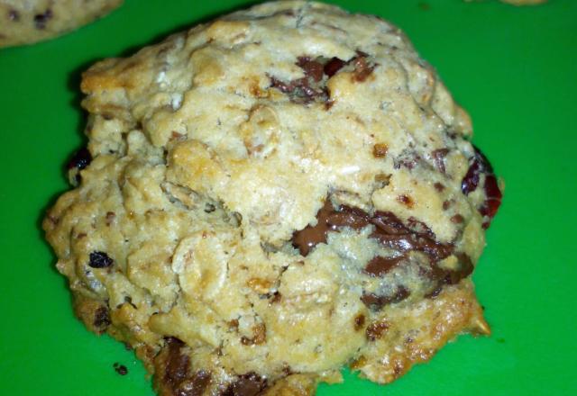 Cookies aux flocons d'avoines chocolat et noix de pécan