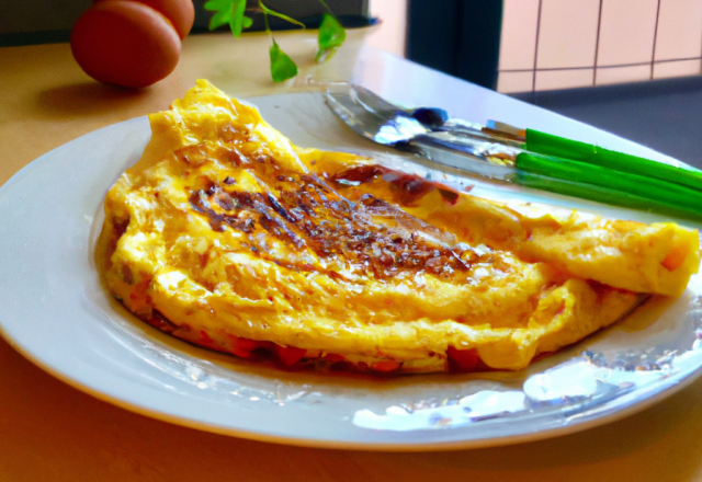 Omelette au gruyère