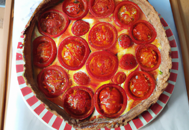 Tarte à la tomate fondante