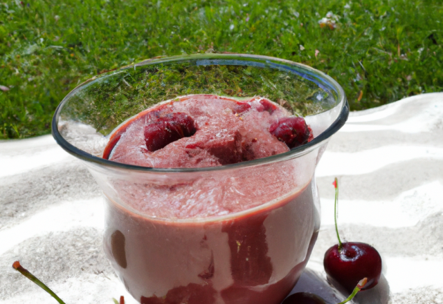 Smoothie d'été aux cerises