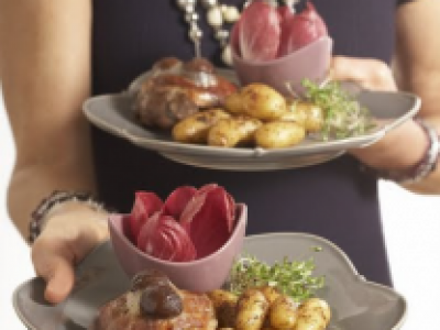 Galantine de dinde aux marrons et ses Ratte du Touquet aux quatre épices