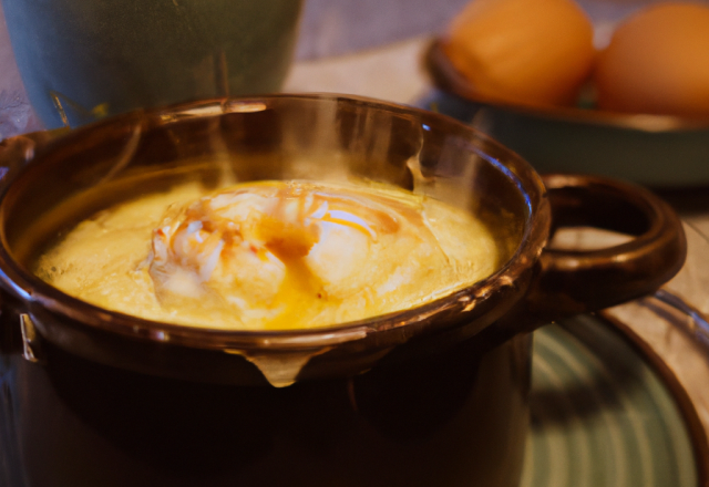 Œufs cocotte à la crème de brie de Meaux