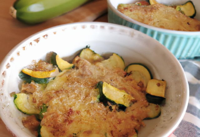 Crumble de courgettes savoureux