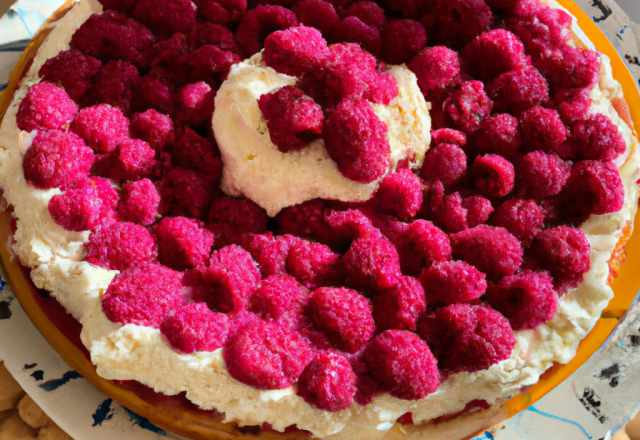 Charlotte aux framboises à la chantilly