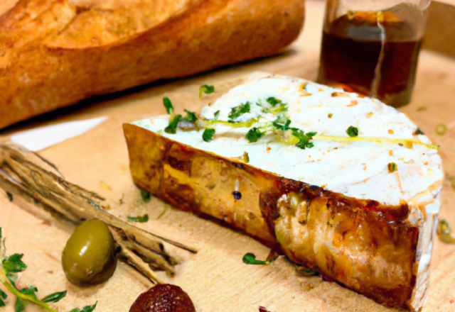 Triangle de camembert Lanquetot pané aux spéculoos