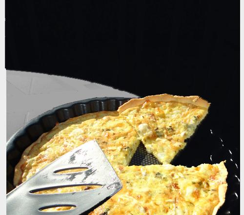 Quiche au chèvre frais