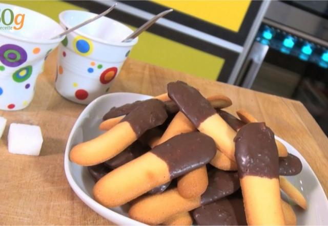 Langues de chat au chocolat