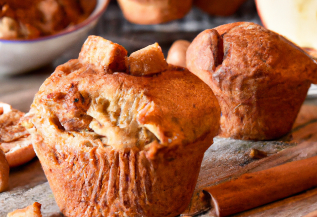 Muffins énergie pommes et cannelle