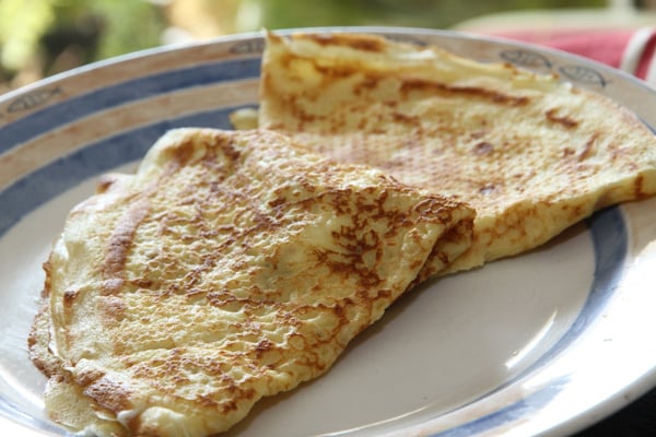 Crêpes à la brandade de morue