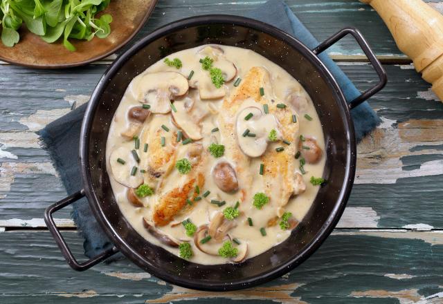 Escalopes de poulet à la crème au Companion