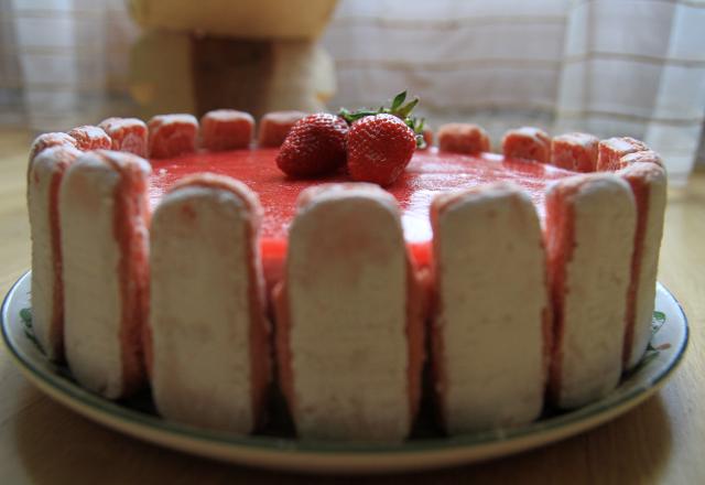 Bavarois rhubarbe/fraise