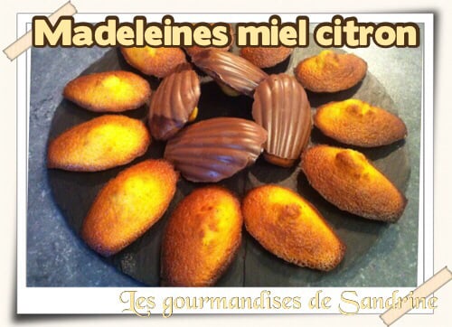 Madeleines miel citron