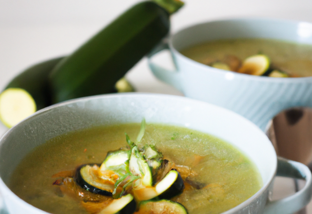 Soupe aux courgettes