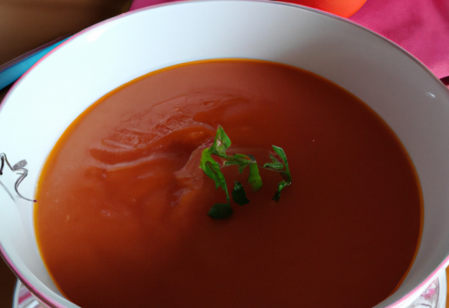 Soupe aigre aux tomates