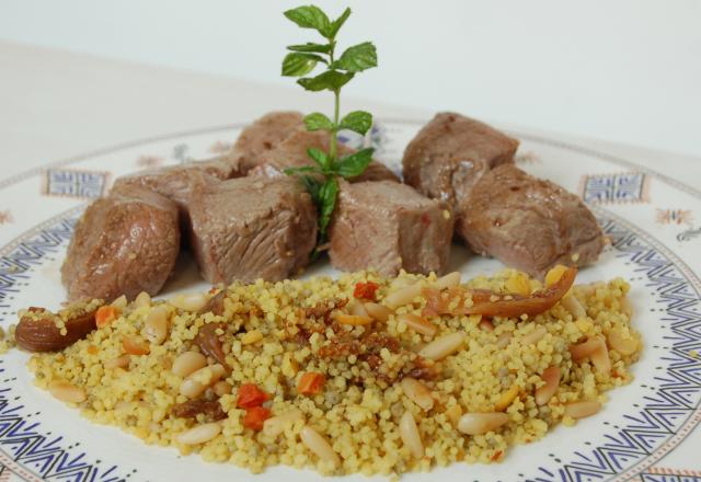 Filet d'agneau et son taboulé à l'oriental