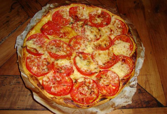 Tarte tomates-fromage vite fait, bien fait !