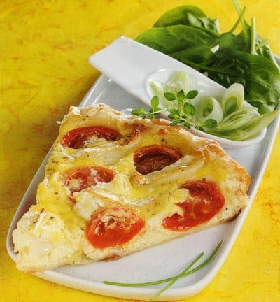 Tarte à la tomate gourmande