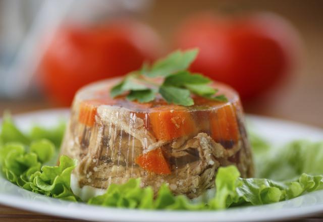 Aspic de poulet aux carottes