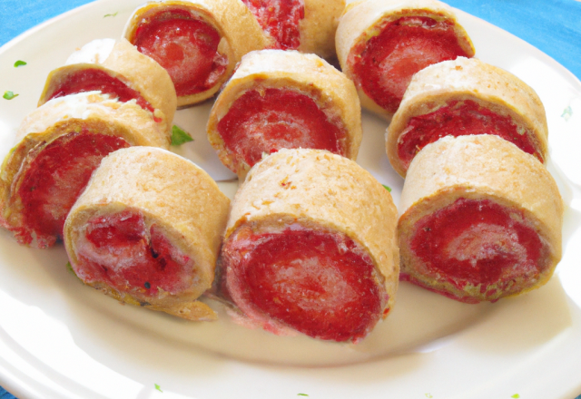 Recette du roulé aux fraises