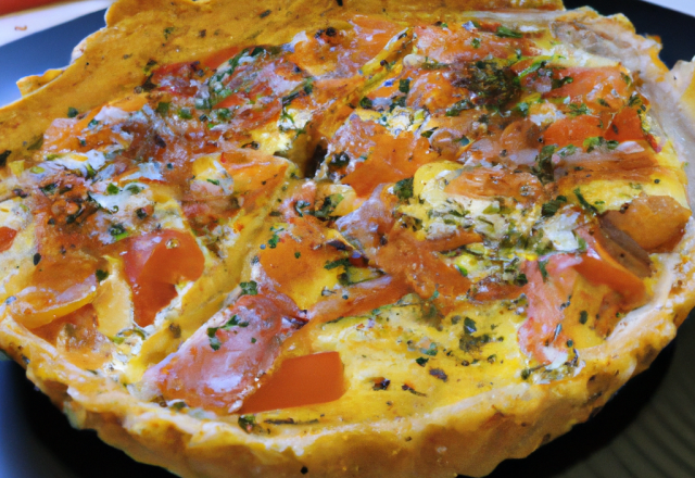 Quiche saumon délicieuse et facile à préparer