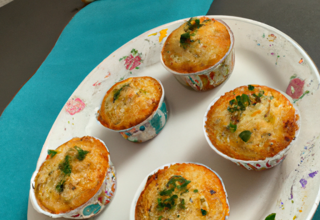 Muffins turbot au champagne