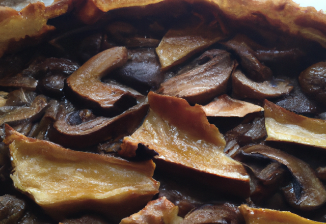 Tourte aux cèpes frais