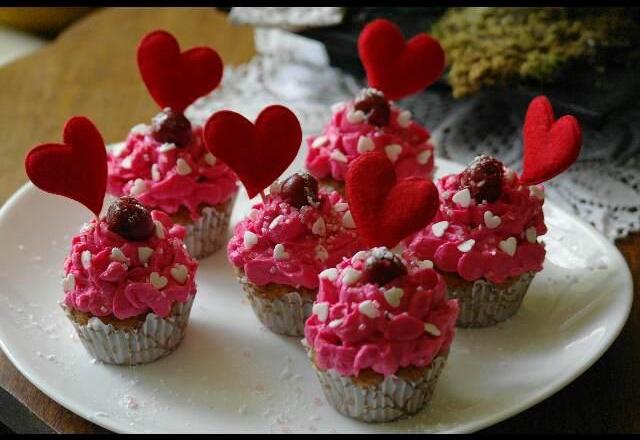 Cupcakes de la Saint-Valentin au thermomix