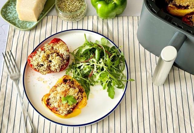 Poivrons farcis à la viande hachée au Air Fryer