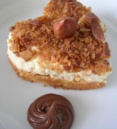 Mousse de noisettes et mirabelles pochées au sirop d'érable sur sablé à la vanille