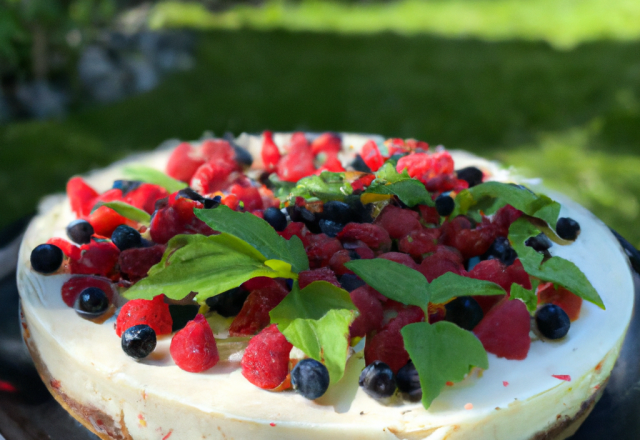 Cheesecake aux fruits rouges