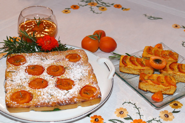 Fondant d'abricots au romarin