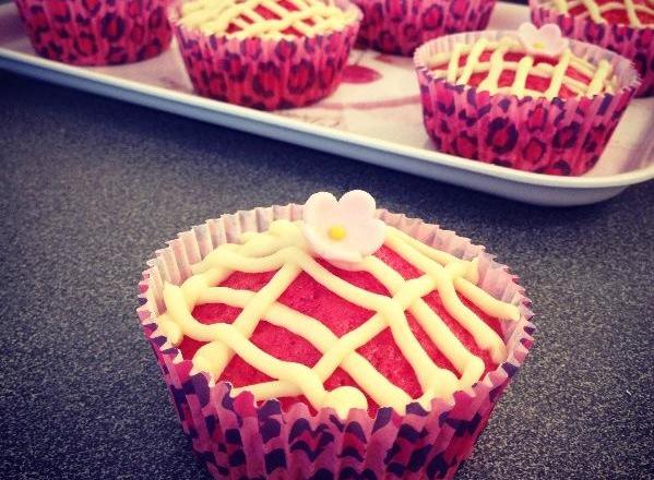 Muffins framboises-chocolat blanc