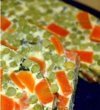 Terrine de carottes et petits pois