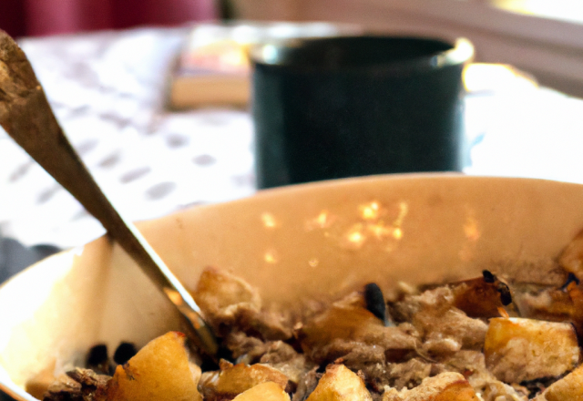 Crumble de poires/pommes/coco