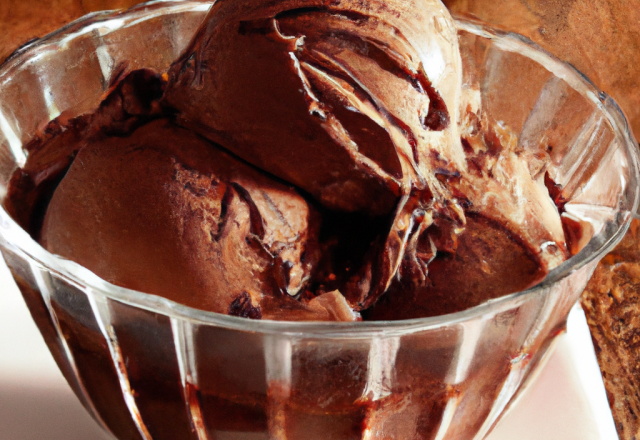 Glace au chocolat