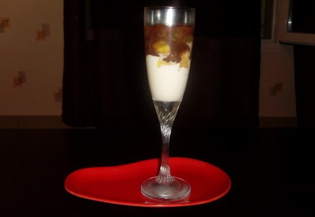 Verrine de fruits au chocolat maison