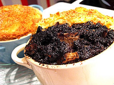 Parmentier de boudin aux deux pommes express