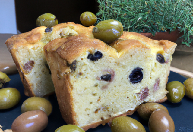 Cake aux olives facile