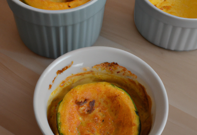 Soufflés de courge au parmesan