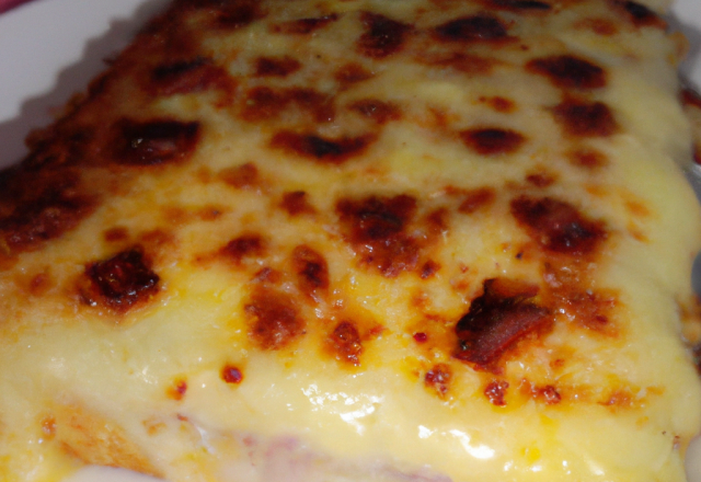 Croque monsieur en gratin