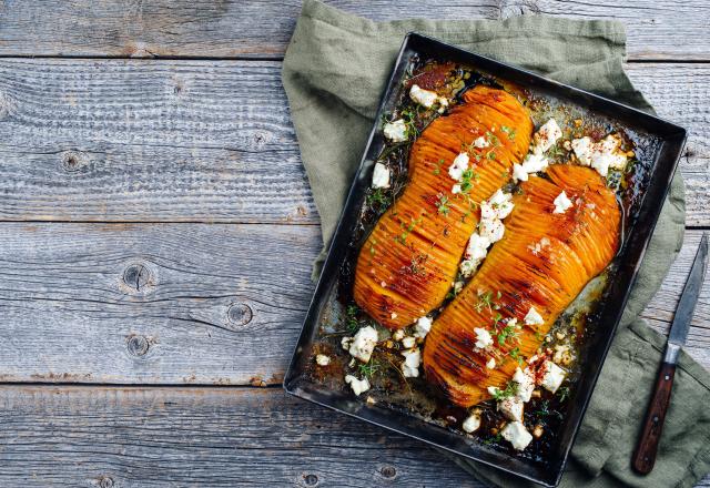 “Très bon, une bonne surprise” : cette recette de butternut rôtie au four façon Hasselback va vous régaler !