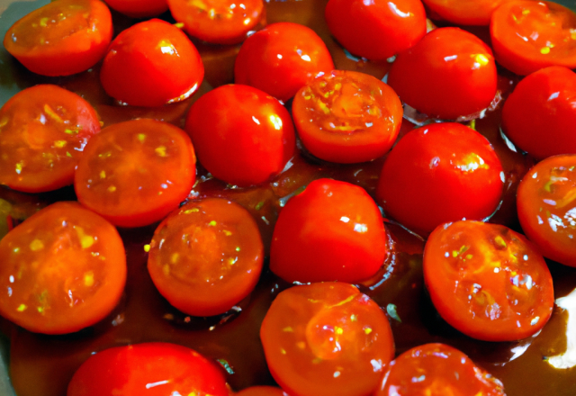 Tomates caramélisées rapides