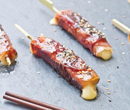 Yakitori Cantal et jambon d'Auvergne