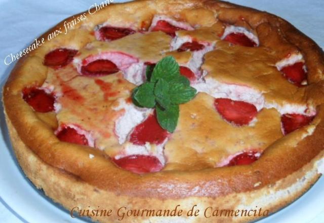 Cheesecake aux fraises Charlotte rapide