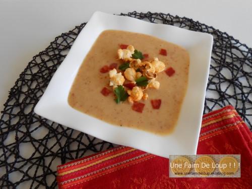 Velouté de maïs au chorizo traditionnel