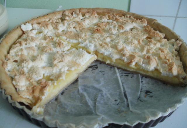 Tarte au citron et sa meringue légèrement craquante