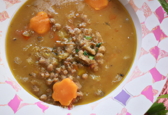 Soupe aux lentilles corail facile