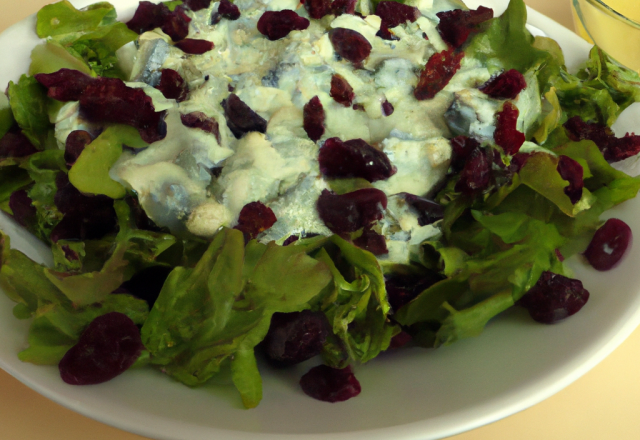 Salade de raisins au bleu d'Auvergne